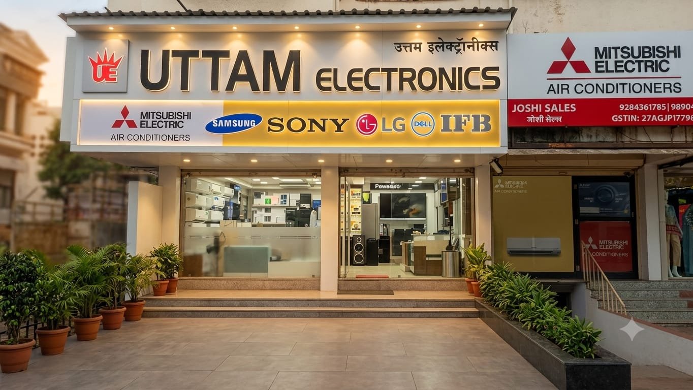 Original Uttam Electronics Canada Corner showroom photograph