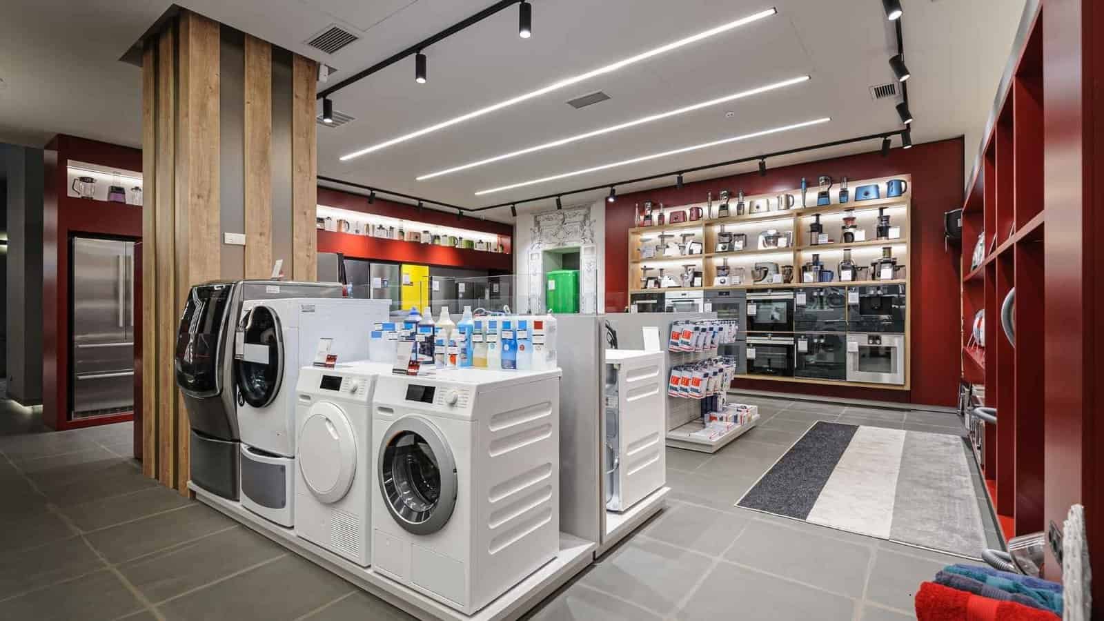Inside the Uttam Electronics appliance showroom in Nashik