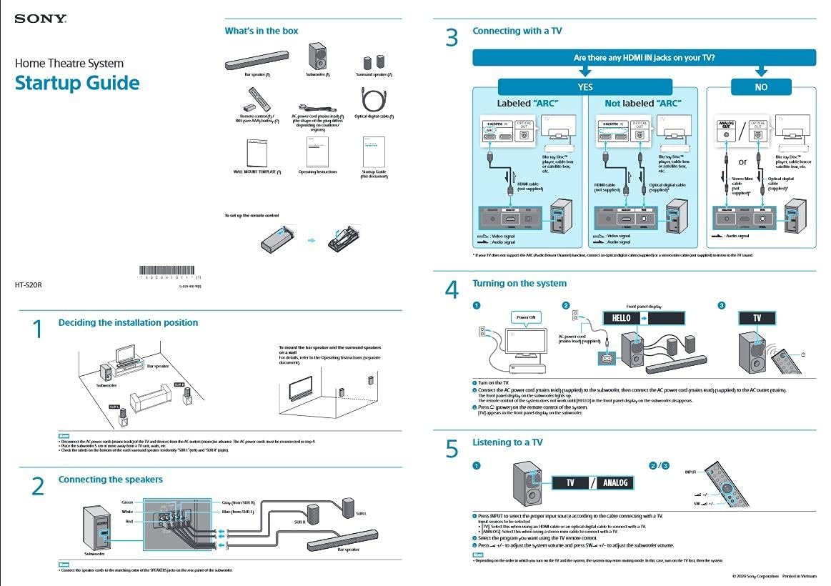 Sony HT-S20R Real 5.1ch Dolby Digital Soundbar for TV 5.1ch Home Theatre System (400W) - Image 6