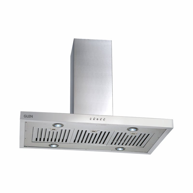 Glen 6052 IS ceiling-mounted island kitchen chimney; representative product photograph