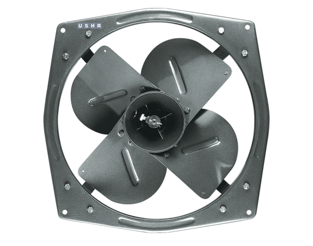 Usha industrial exhaust fan, manufacturer representative image; exact model and specification confirmed on enquiry.