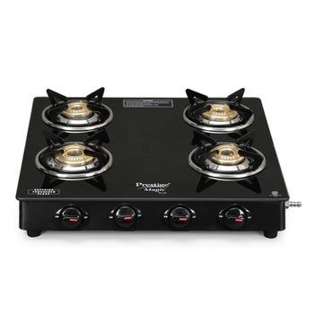 Prestige Magic Plus LP Gas Stove GTMP 04 SQ; representative product photograph