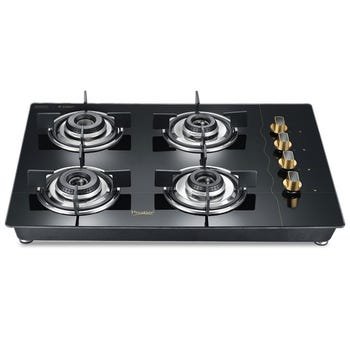 Prestige Efficia Convertible Hob Gold Series L P Gas Hob (Efficia 04 AI Gold with Glass Top, 4 Burners & Auto Ignition); representative product photograph