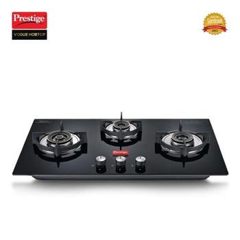 Prestige Vogue Auto Ignition Toughened Glass Hobtop (3 Burners) PHTV 03; representative product photograph