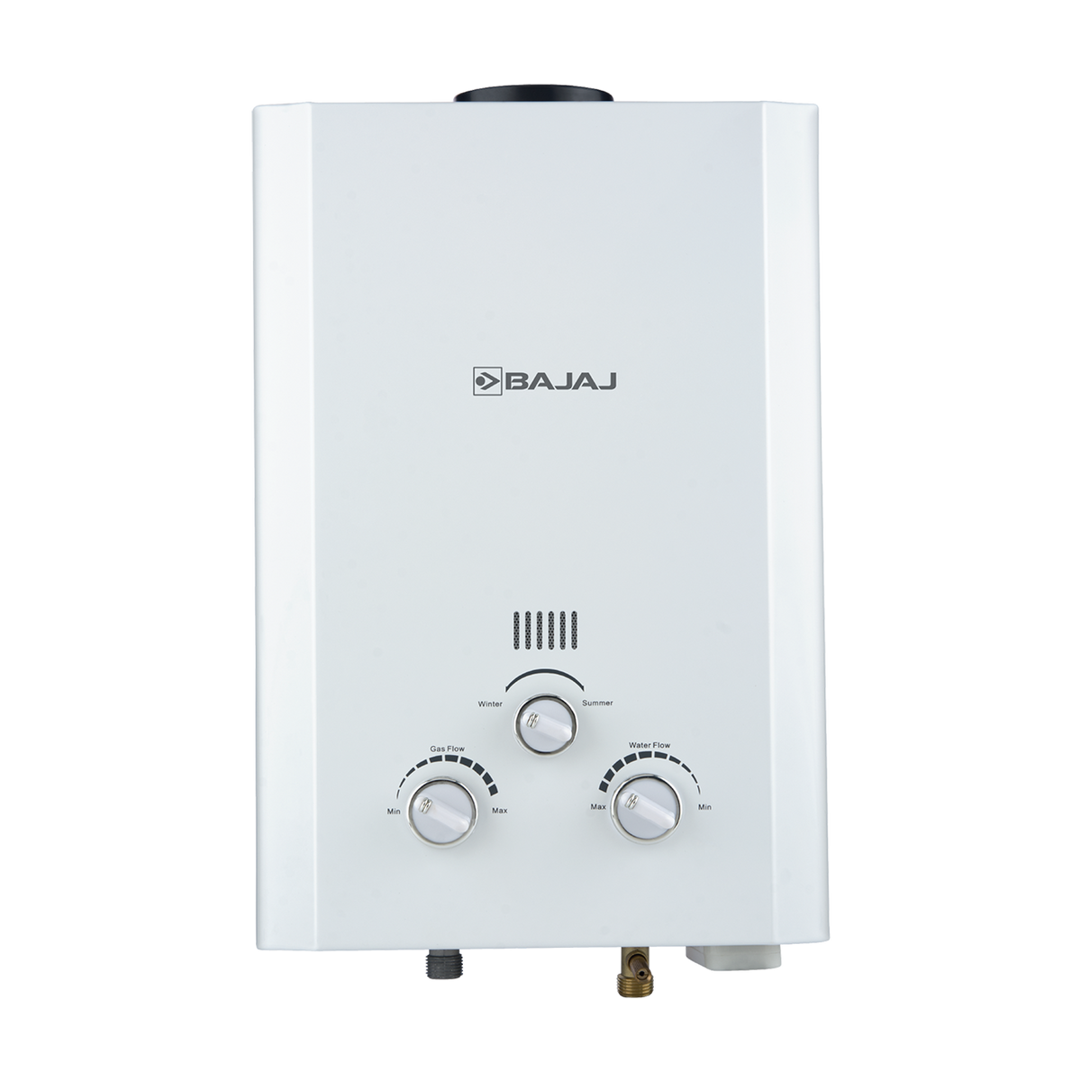 Bajaj Majesty Duetto LPG gas water heater; representative product photograph