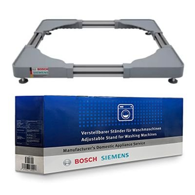 Bosch adjustable washing-machine pedestal; representative product photograph
