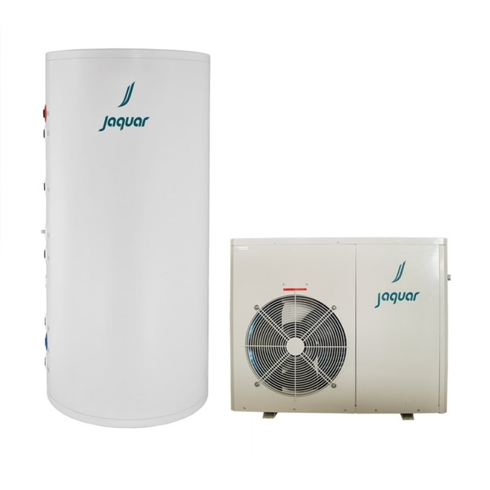 Jaquar HPS-WHT-500, representative split heat-pump water heater with storage tank; final specification confirmed on enquiry.