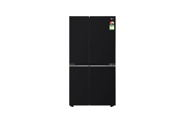 LG GL-B257HWBY side-by-side refrigerator in western black; representative model