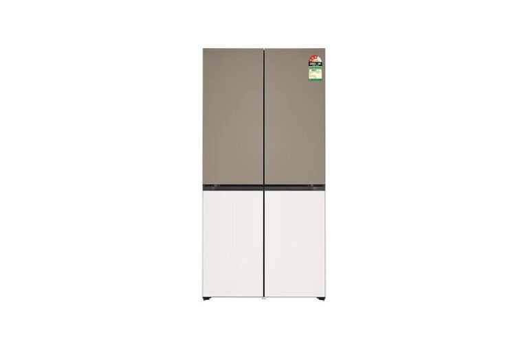 LG GR-B24FQGJB four-door French-door refrigerator in clay brown and beige; representative model