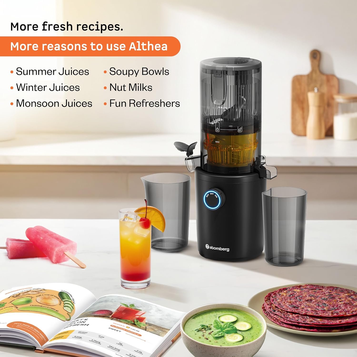 Atomberg Althea Midnight Black – Juice recipe ideas