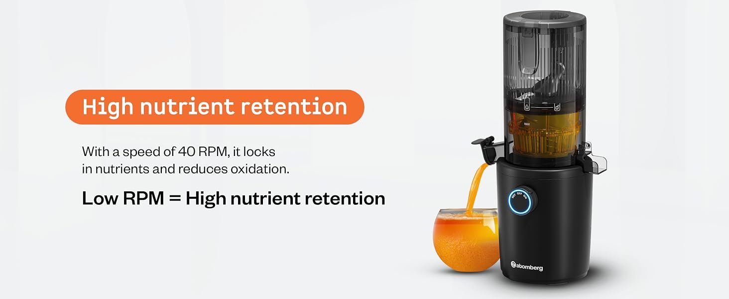 Atomberg Althea Midnight Black – Cold press nutrient retention